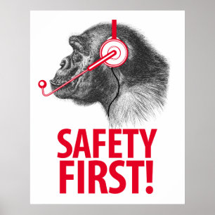 Säkerhet första! poster