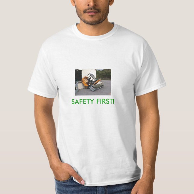 Säkerhet första! tee shirt (Framsida)
