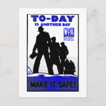 Säkerhet på vykortet för arbetsplatsen