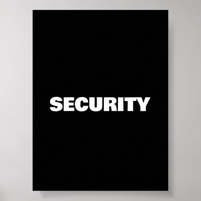 Säkerhet Poster (Framsidan)