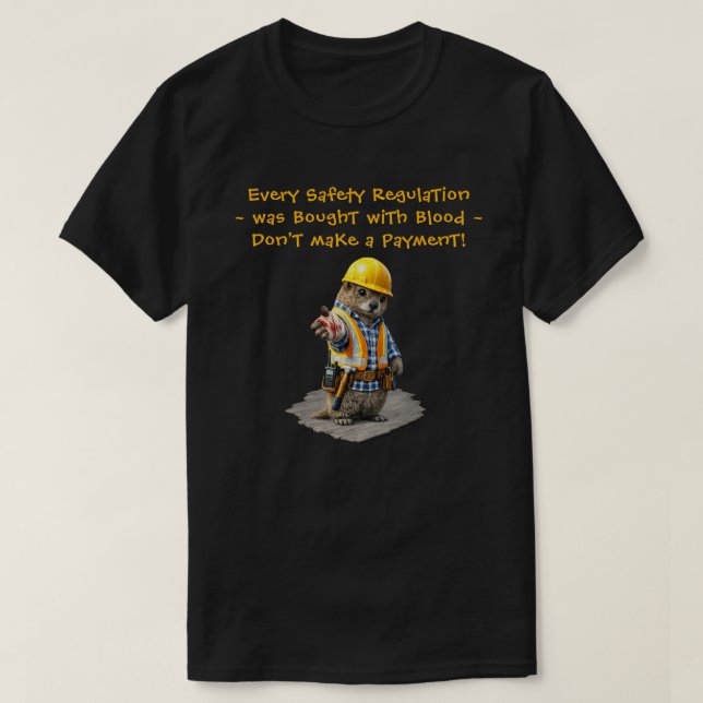 "Säkerhet" T Shirt (Design framsida)