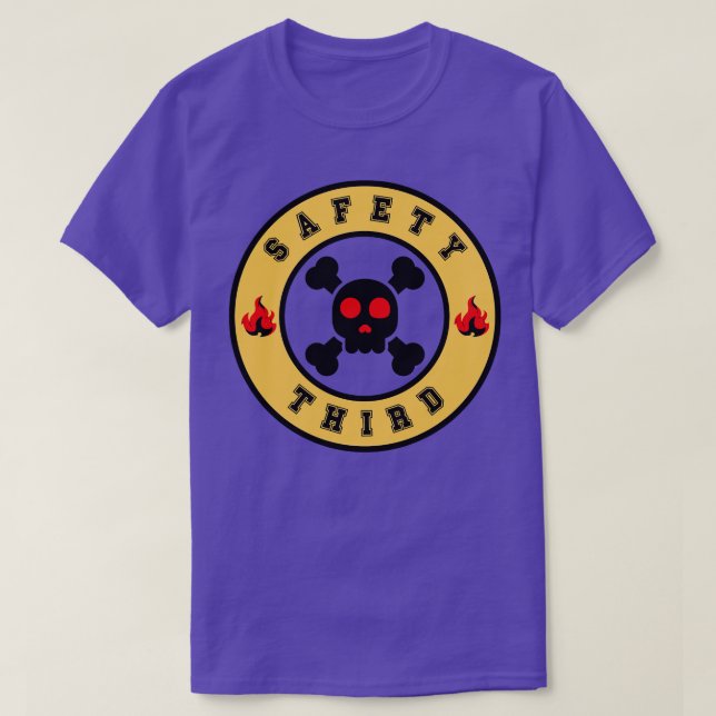 Säkerhet tredje 16 t shirt (Design framsida)