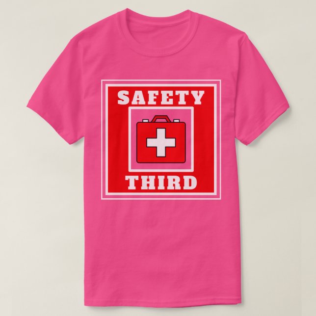 Säkerhet tredje 28 t shirt (Design framsida)