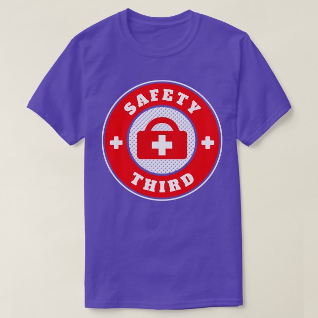 Säkerhet tredje 37 t shirt (Design framsida)
