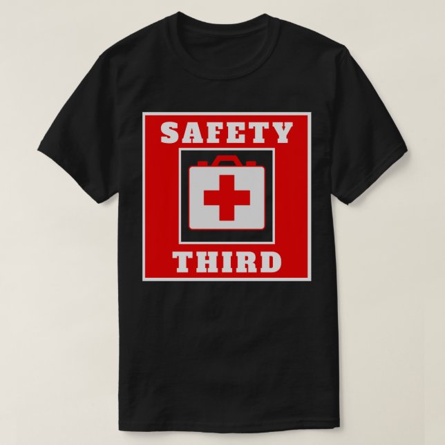 Säkerhet tredje 44 t shirt (Design framsida)