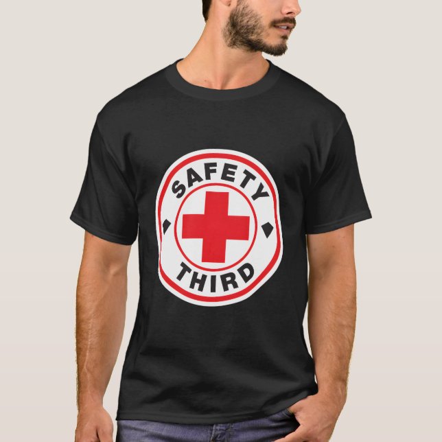 Säkerhet tredje gången t shirt (Framsida)