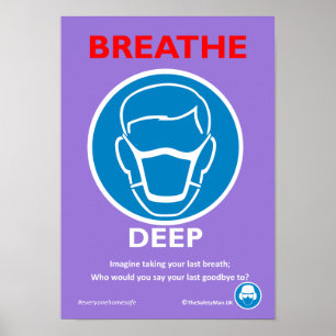 Säkerhet vid andningsdjup RPE Poster