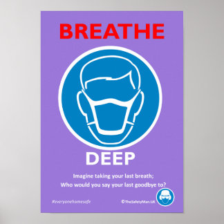 Säkerhet vid andningsdjup RPE Poster