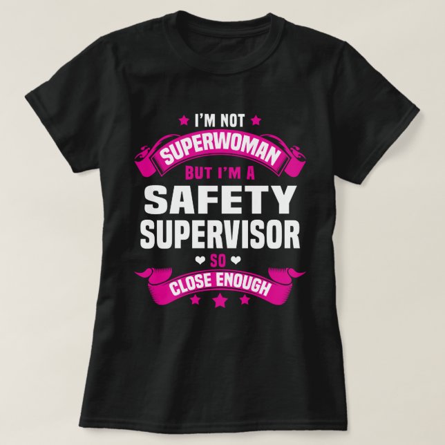 Säkerhetsansvarig T Shirt (Design framsida)