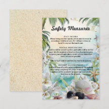 Säkerhetsåtgärder för blommigt Tropical Beach Wedd