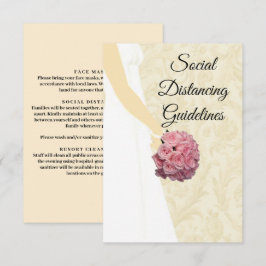 Säkerhetsåtgärder för Cream Elegant bröllop Tilläggskort