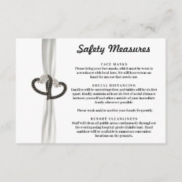 Säkerhetsåtgärder för elegant Black & White Diamon Tilläggskort