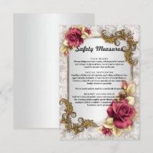 Säkerhetsåtgärder för elegant Röd ros Bröllop