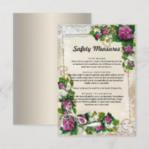 Säkerhetsåtgärder för lila Hydrangea och Snöre