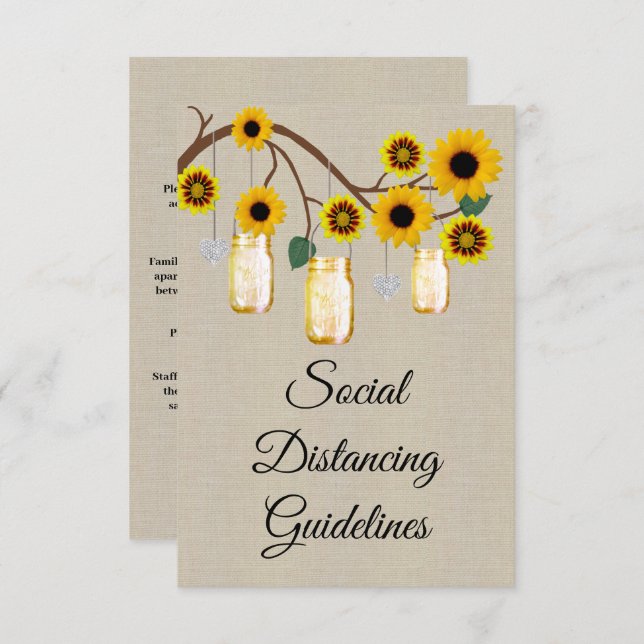 Säkerhetsåtgärder för murskål med gul blomsterduk  tilläggskort (Fram/baksida)