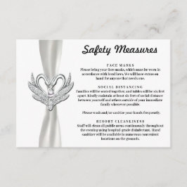 Säkerhetsåtgärder för White Ribbon Silver Svanar Tilläggskort