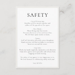 Säkerhetsåtgärder | Riktlinjer för verksamheten El Tilläggskort