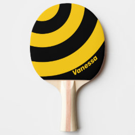Säkerhetsbål Nostalgisk Cirkulär Rand med Namn Pingisracket