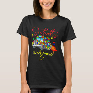 Säkerhetsbälten Alla Autism Awareness Magic School T Shirt