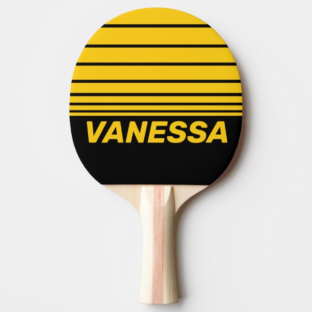Säkerhetsbi Nostalgisk Horisontrand med namn Pingisracket (Framsidan)