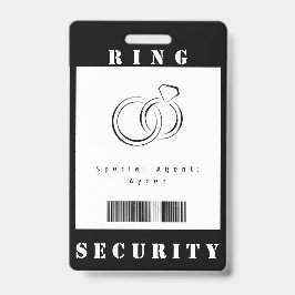 Säkerhetsbricka för ring