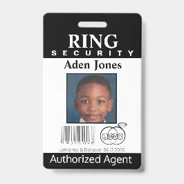 Säkerhetsbricka för ring Bearer