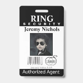 Säkerhetsbricka för ring Bearer