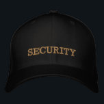 SÄKERHETSbroderade basebollsockeln guld / svart Broderad Keps<br><div class="desc">Hattbroderade: Klassiskt golden/svart basebollsockel i mode med texten "SECURITY" för nattlig klubb,  studenter party,  hemlig tomt,  bachelor/stag party,  bröllop,  dräkt party klänning uppåt/nattetid utåt</div>