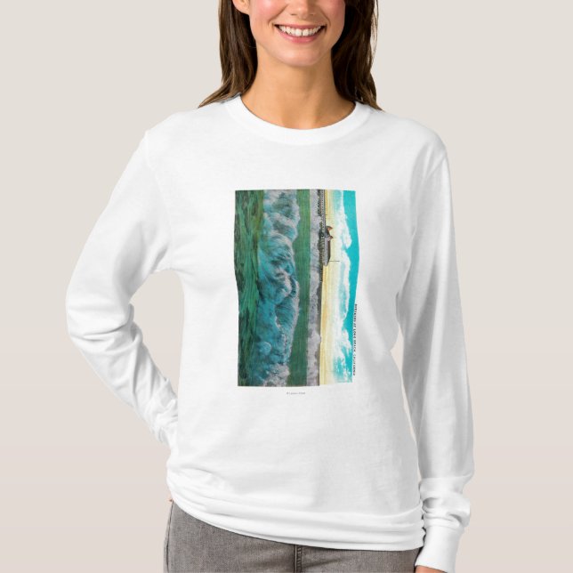 Säkerhetsbrytare på Long Beach, Kalifornien T Shirt (Framsida)