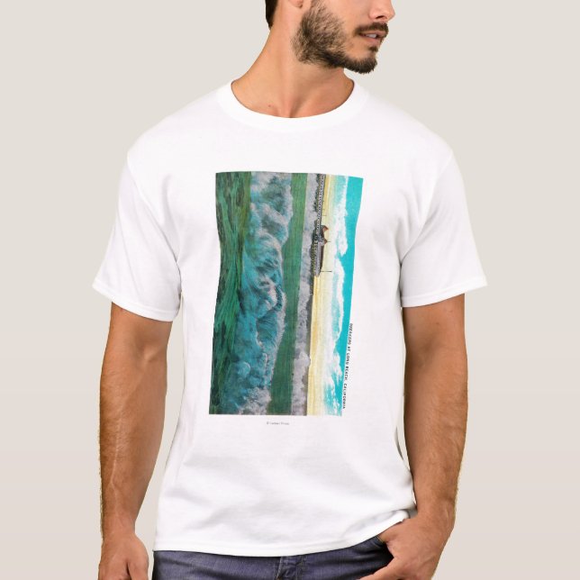 Säkerhetsbrytare på Long Beach, Kalifornien Tee Shirt (Framsida)