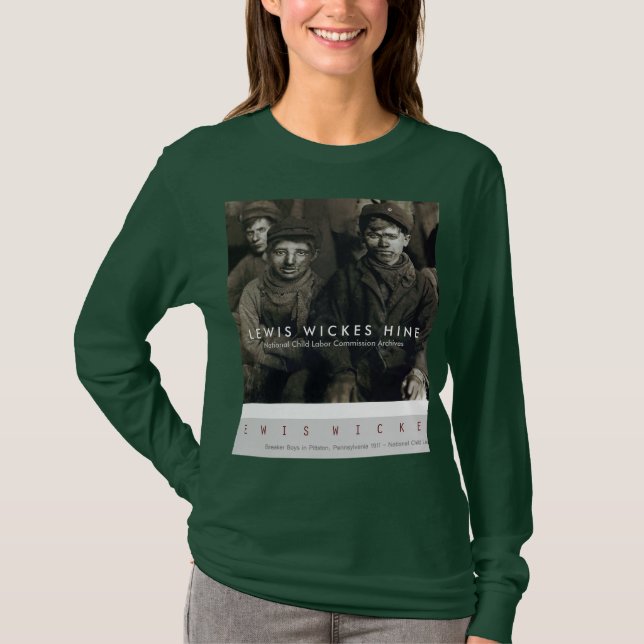 Säkerhetsbrytarepojkar i Pittston, PA 1911 T-shirt (Framsida)