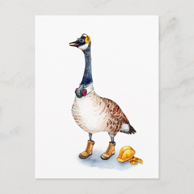 Säkerhetsgäss Vykort (Framsida)