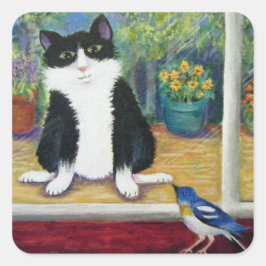 Säkerhetsglas Fyrkantigt Klistermärke