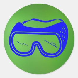 Säkerhetsglasögon ©AH2010 Runt Klistermärke