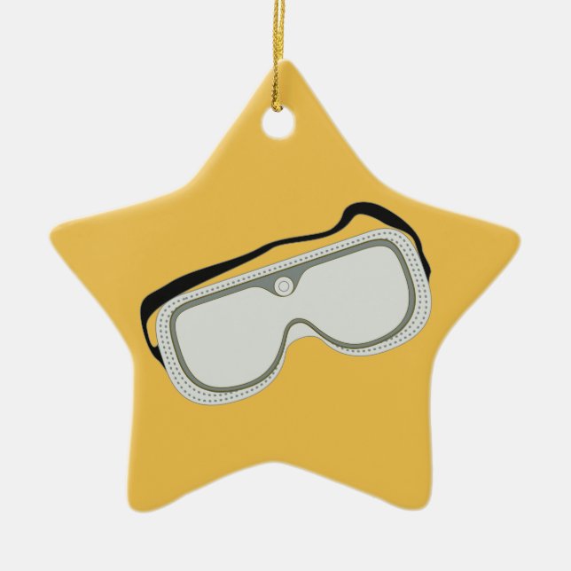 SäkerhetsGoggles Julgransprydnad Keramik (Framsidan)