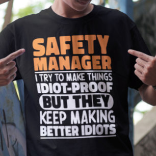 Säkerhetshanteraren jag försöker göra Sak Roliga m T Shirt