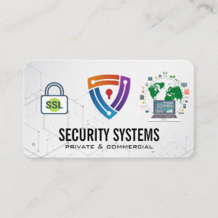 Säkerhetskamera   Cyber Lock   Globalt nätverk Visitkort