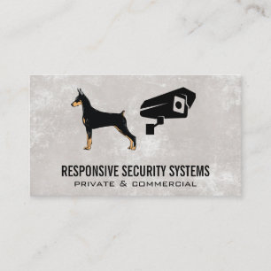 Säkerhetskamera Hund Logotyp Visitkort