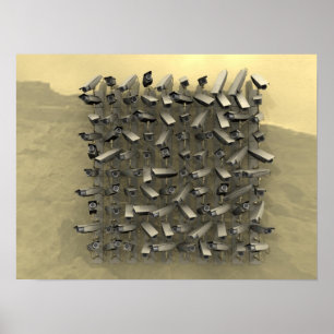 Säkerhetskamerans vägg poster