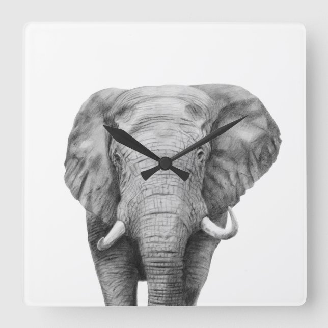 Säkerhetskopiera plan IV Fyrkantig Klocka (Framsida)