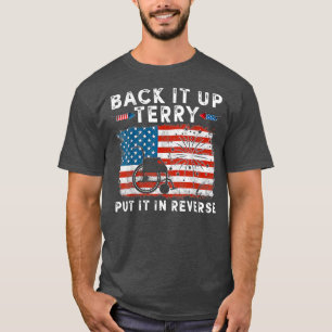 Säkerhetskopiera Terry lägg den i omvänd Fireworks T Shirt