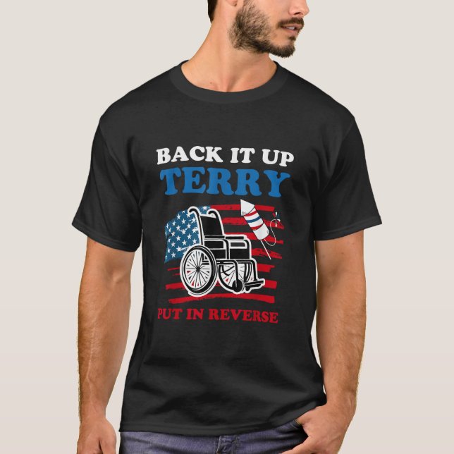 Säkerhetskopiera Terry Lägg den i omvänd Fireworks T Shirt (Framsida)