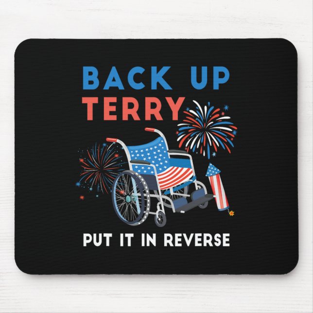 Säkerhetskopiera Terry lägg den i omvänt Fireworks Musmatta (Framsidan)