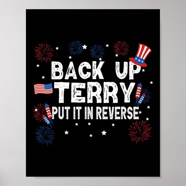 Säkerhetskopiera Terry Shirt. Poster (Framsidan)