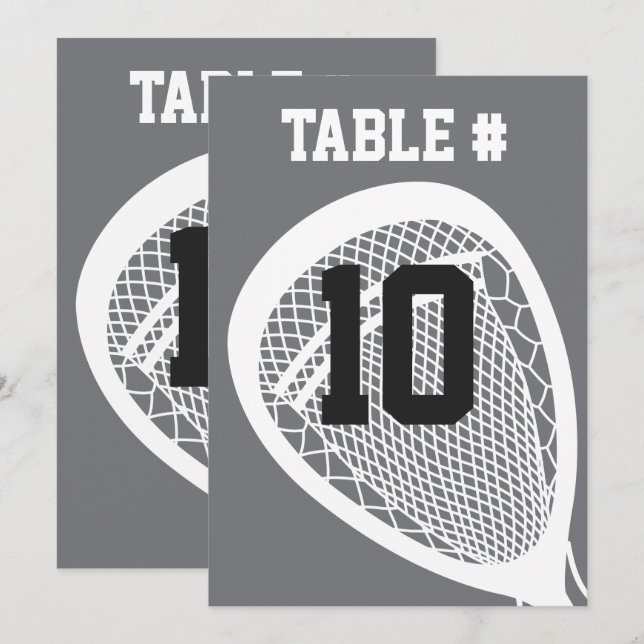 SÄKERHETSKORT LACROSSE Pub Mitzvah BORD Inbjudningar (Fram/baksida)