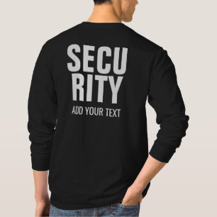 Säkerhetsmall Manar i svartvitt Långärmad T Shirt