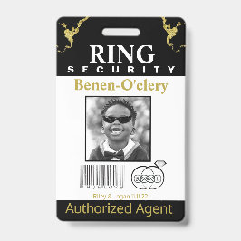 Säkerhetsmärke för ringbärare