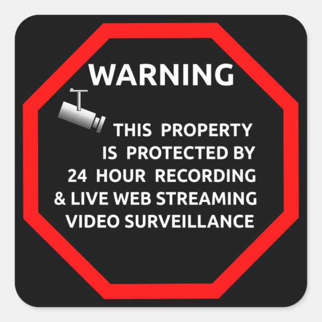 Säkerhetsmärkning för Windows efter företagslevera Fyrkantigt Klistermärke (Framsida)