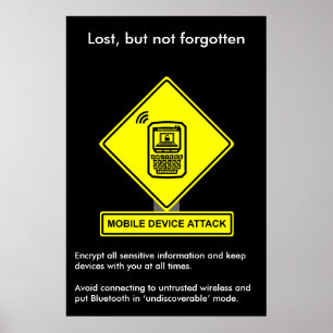 Säkerhetsmedvetandegrad för Mobile Device Attentio Poster