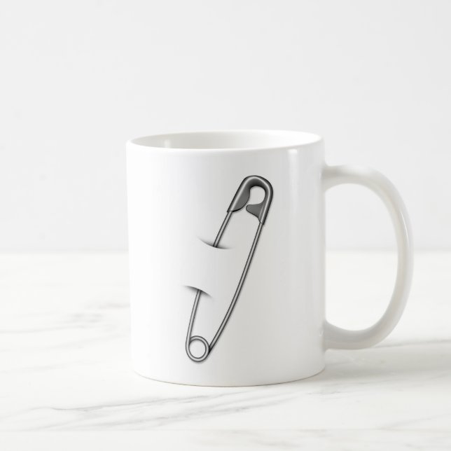Säkerhetsnål Tyst Protest Kaffemugg (Höger)